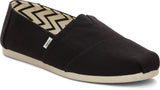 Toms Men Alpargata Black Recycled Cotton Canvas