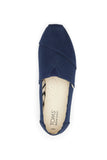 Toms Women Alpargata Navy Recycled Cotton Canvas