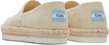 Toms Women Alpargata Platform Rope Natural Heavy Twill