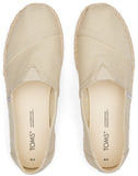 Toms Women Alpargata Platform Rope Natural Heavy Twill