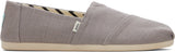 Toms Women Alpargata Grey Heritage Canvas Wide Width