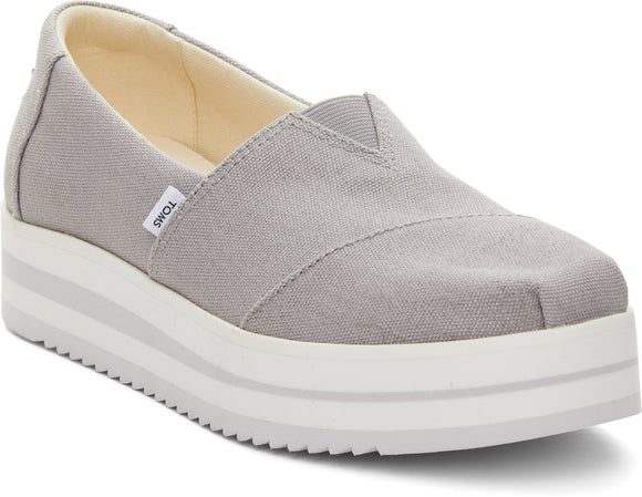 Toms Women Alp Grey Midform Espadrille