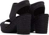 Toms Women Majorca Platform Black Basket Weave