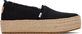 Toms Women Valencia Black Canvas