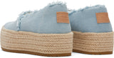 Toms Women Valencia Pastel Blue Washed Denim