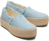 Toms Women Valencia Pastel Blue Washed Denim