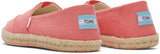 Toms Women Alpargata Rope Orange Pea Refibra