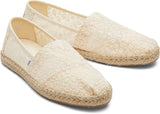 Toms Women Alpargata Rope Natural Posy Lace