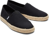 Toms Men Alpargata Rope 2.0 Black Recycled Cotton