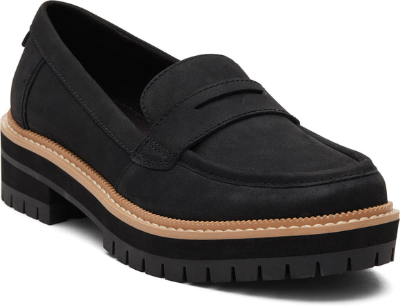 Toms Women Cara Black Leather