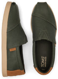 Toms Men Alp Fwd Green Canvas Synthetic Trim