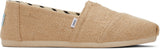 Toms Women Alpargata Natural Undyed Wide