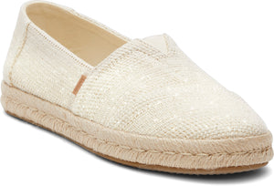 Toms Women Alpargata Rope 2.0 Natural Undyed Metallic Linen Stripe