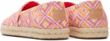 Toms Women Alpargata Rope 2.0 Shell Pink Geo Woven