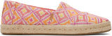 Toms Women Alpargata Rope 2.0 Shell Pink Geo Woven