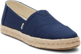 Toms Women Alpargata Rope 2.0 Navy Recycled Cotton Slubby