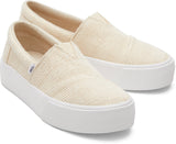 Toms Women Alp Fenix Platform Slip On Natural Undyed