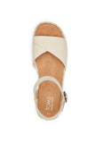 Toms Women Abby Natural Slubby Woven/Leather