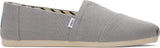 Toms Men Alpargata Drizzle Grey Heritage Canvas