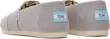 Toms Women Alpargata Drizzle Grey Recycled Cotton Canvas