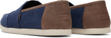 Toms Men Alpargata Navy/Tan Brushedtwill/Sythetic Trim