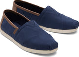 Toms Men Alpargata Navy/Tan Brushedtwill/Sythetic Trim