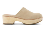 Toms Women Addison Clog Oatmeal Suede/Decostitch