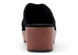 Toms Women Addison Clog Black Suede/Decostitch