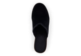 Toms Women Addison Clog Black Suede/Decostitch