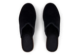 Toms Women Addison Clog Black Suede/Decostitch