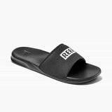 Reef Mens Sandals Reef One Slide Black/White