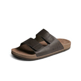 Reef Mens Sandals Ojai Two Bar Brown Leather