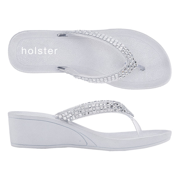 Holster Women's Hope Wedge Sandal Clear