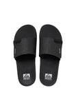 Reef Men Fanning Slide Open Toe Black/Silver