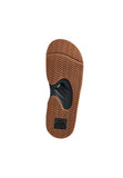 Reef Men Fanning Slide Open Toe Black/Silver