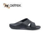 Aetrex Men Lynco Slides Flip Black