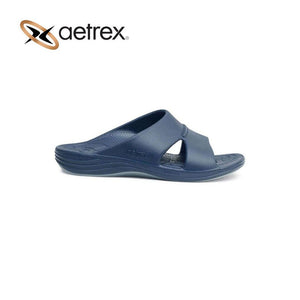 Aetrex Men Lynco Slides Flip Navy