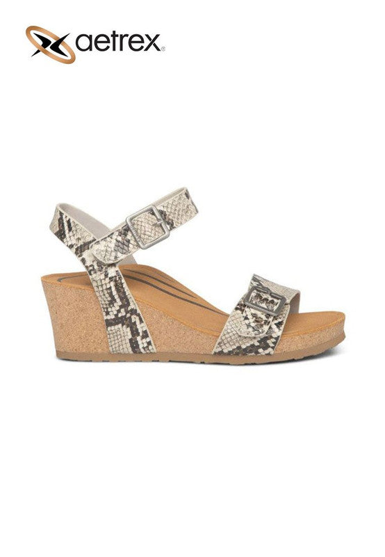 Aetrex Women Lexa Sandal Snake