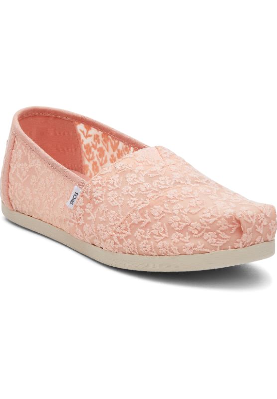 Toms Women Alpargata Orange Peach Blush Posy