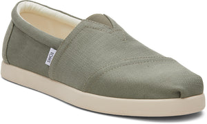 Toms Men Alp Fwd Vetiver Grey Refibra Tencel Textured Woven