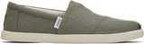 Toms Men Alp Fwd Vetiver Grey Refibra Tencel Textured Woven