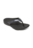 Aetrex Women Fiji Flip Black