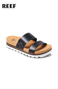 Reef Women Cushion Vista Hi Open Toe Sandal Black