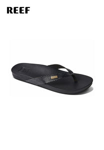 Reef Women Cushion Court Toe-Post Sandal Black Sassy Toe-Post