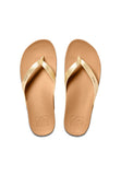 Reef Women Cushion Court Toe-Post Sandal Tan/Champagne Toe-Post