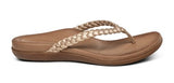 Aetrex Rachel Thong Women Sandal Gold