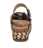 Aetrex Paula Cork Platform Qtr Strp-Women Sandal Black