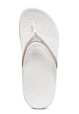 Aetrex Fiji Sparkle Women Flip White