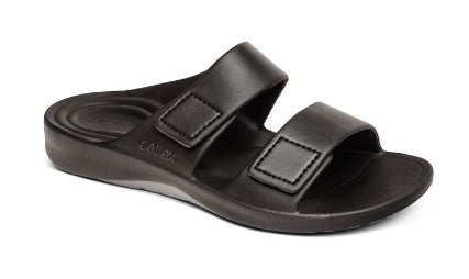 Aetrex Milos Men Slide Men Flip Black