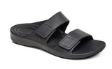 Aetrex Milos Men Slide Men Flip Charcoal